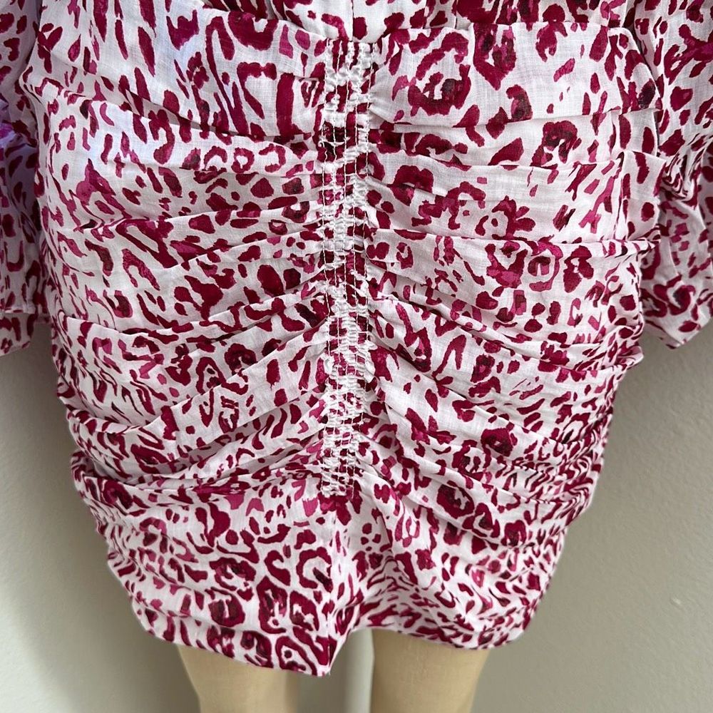 IRO Gira Dress Pink/White Size 40 - Picture 7 of 13